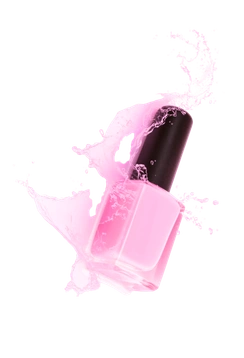 Pink nail polish
