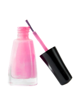 Pink nail polish